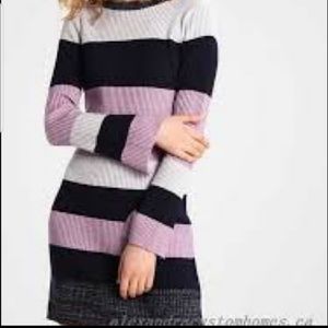 Club Monaco Striped Sweater Dress